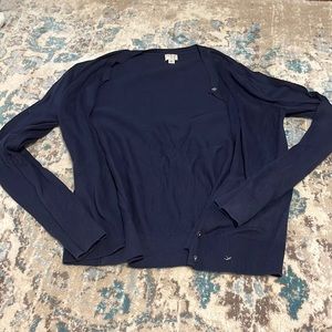 Navy Knit Cardigan - Large